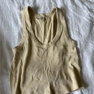 Abercrombie Women's Cream Tank Top size medium